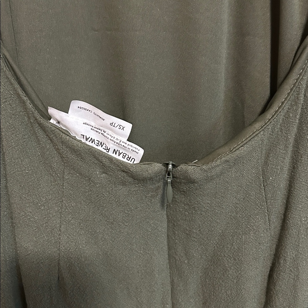 Urban Outfitters Slub Linen Open-Back Midi Dress - XS - Picture 5 of 9